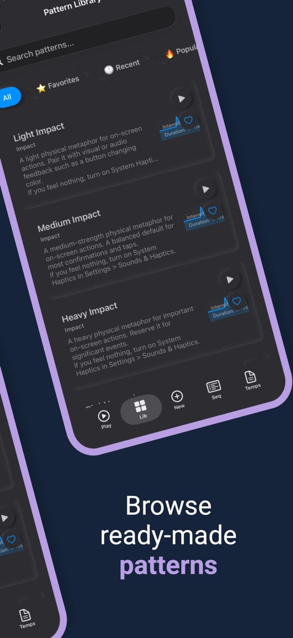 Haptics Explorer App Store screenshot 2
