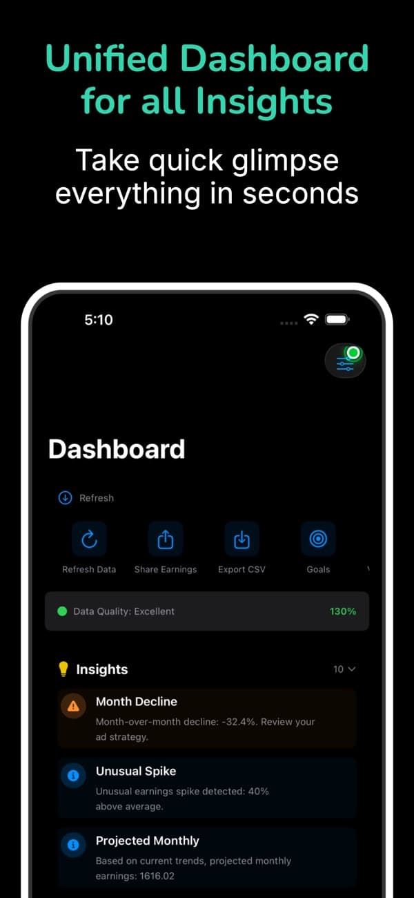 AdEarnings Pro App Store screenshot 1