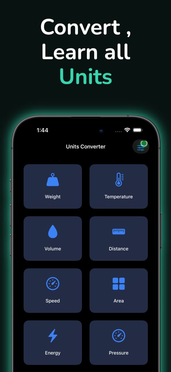 Units Converter App Store screenshot 1