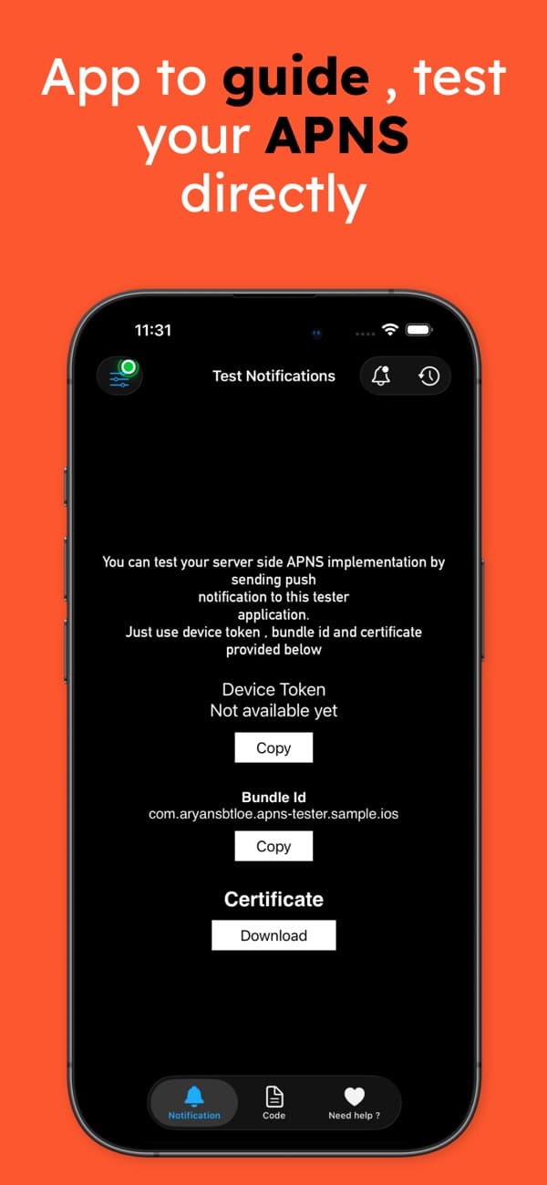 Push Notification – Client App Store screenshot 1
